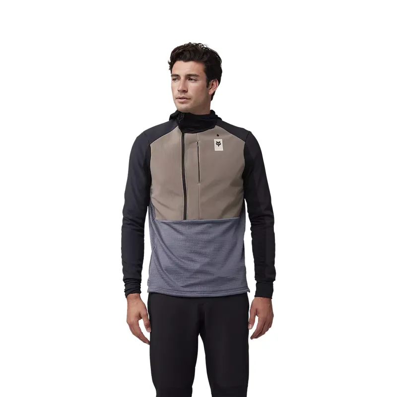 Fox Racing Defend Thermal Hoodie in Ash-2