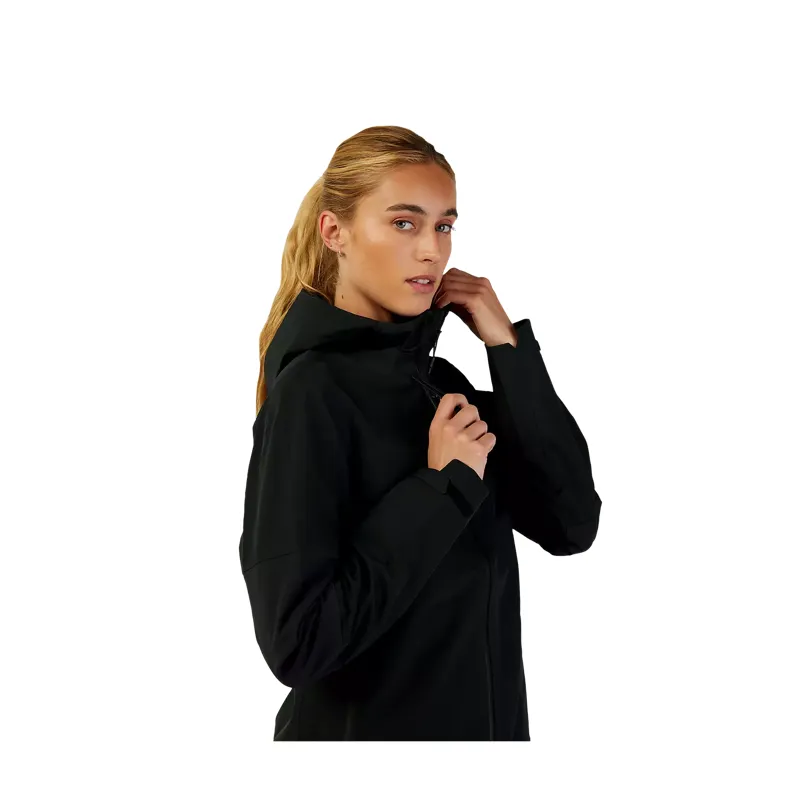 Fox Racing Women's Defend 3-Layer Water Jacket in Black-1