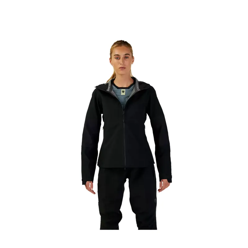 Fox Racing Women's Defend 3-Layer Water Jacket in Black-2