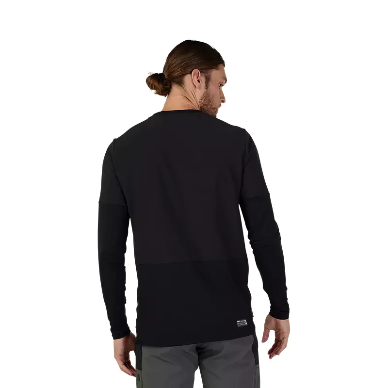 Fox Racing Defend Thermal Long Sleeve Jersey in Black-2