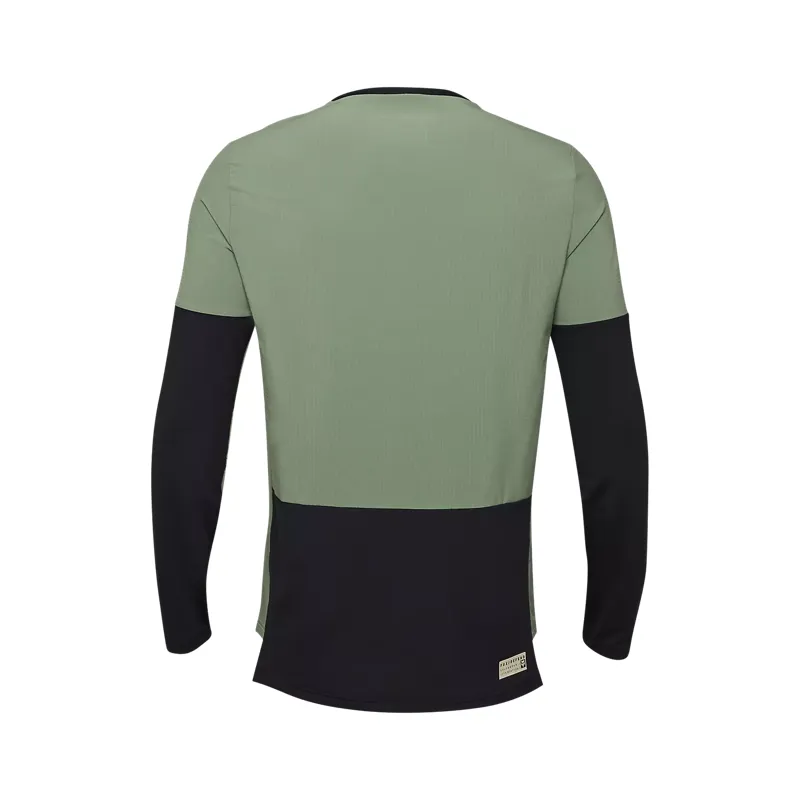 Fox Racing Defend Thermal Long Sleeve Jersey in Moss-1