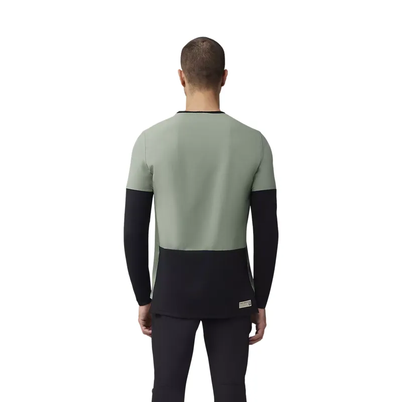 Fox Racing Defend Thermal Long Sleeve Jersey in Moss-3