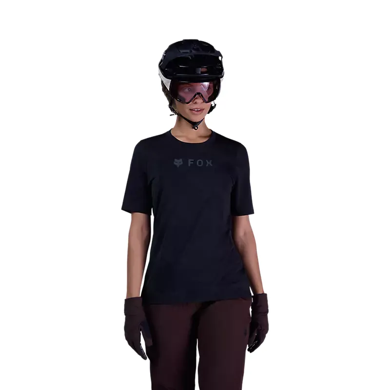 Fox Clothing Womens Ranger TruDri short sleeved Jersey in black-2