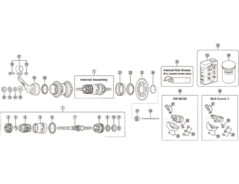 Balfes Bikes Shimano shimano Nexus SG3C41 C/Brake Shoe in Black | Free postage over £30, £10 off first order, price match & 0% finance.