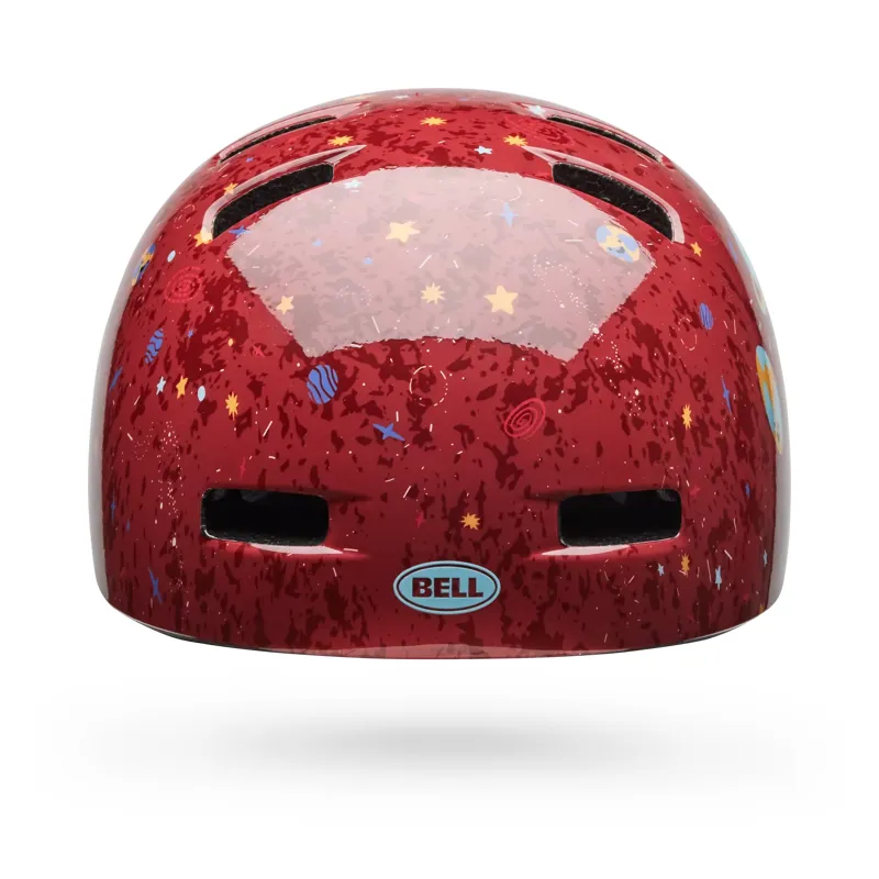 Bell Lil Ripper Kids Helmet Planets in Dark Red-3