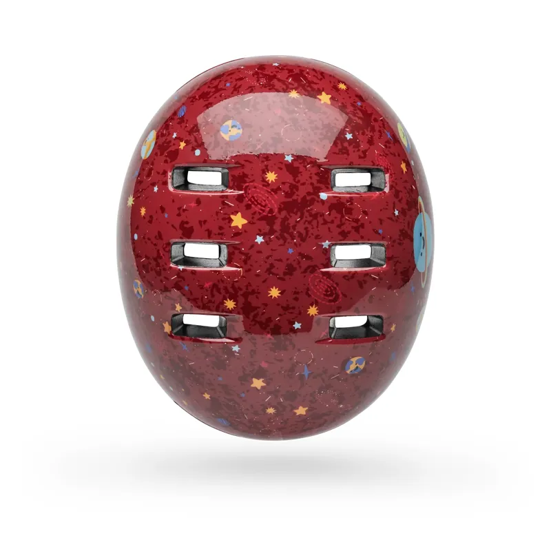 Bell Lil Ripper Kids Helmet Planets in Dark Red-4
