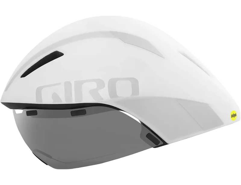Giro Aerohead MIPS Aero/Tri Helmet in White/Silver