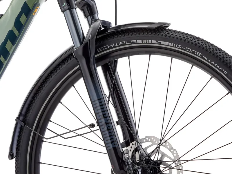 Kona El Kahuna SUV Electric Mountain Bike 2025 in Gloss Landrover Green w/ Matte Black Forest and Indicat-6