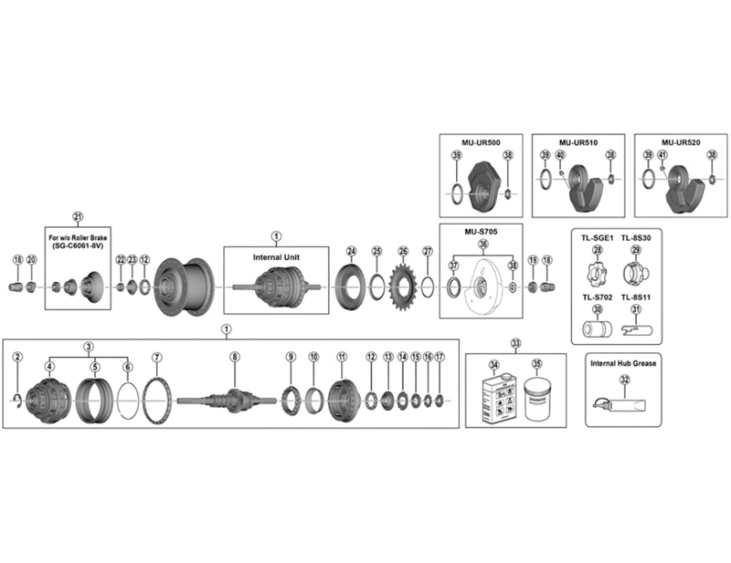 Balfes Bikes Shimano SG-8R20 Nexus left hand dust cap unit | Free postage over £30, £10 off first order, price match & 0% finance.