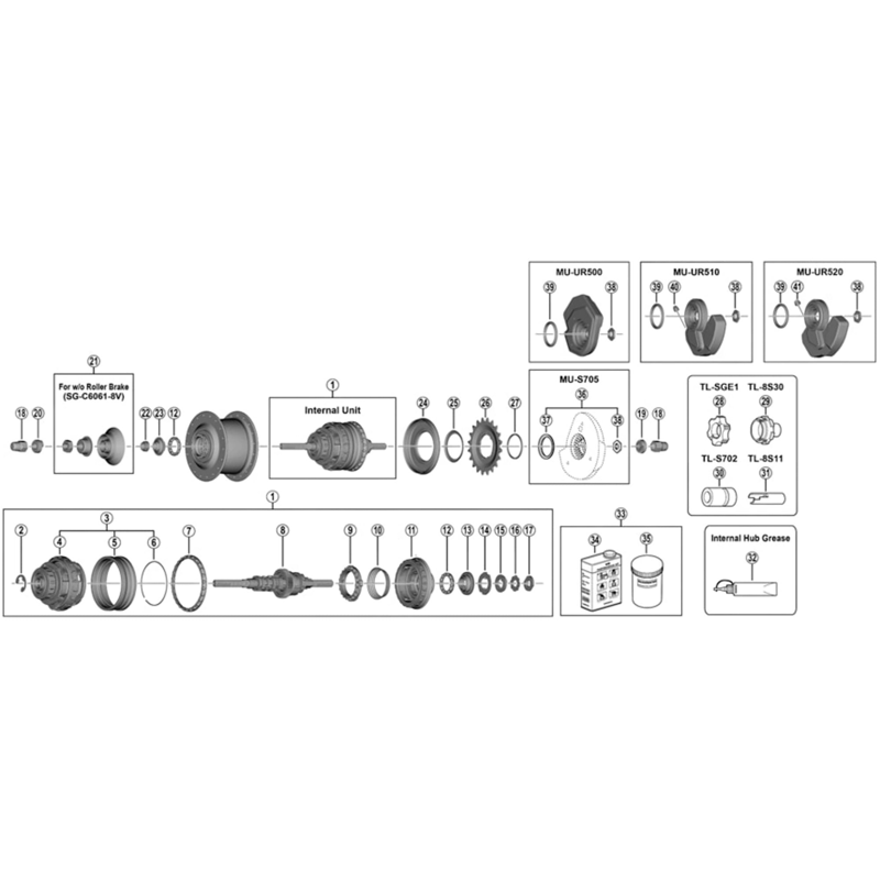 Balfes Bikes Shimano SG-8R20 Nexus left hand dust cap unit | Free postage over £30, £10 off first order, price match & 0% finance.