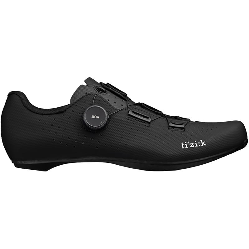 Balfes Bikes Fizik Tempo Decos Carbon Wide Fit Road Cycling Shoes in Black | Free postage over £30, £10 off first order, price match & 0% finance.
