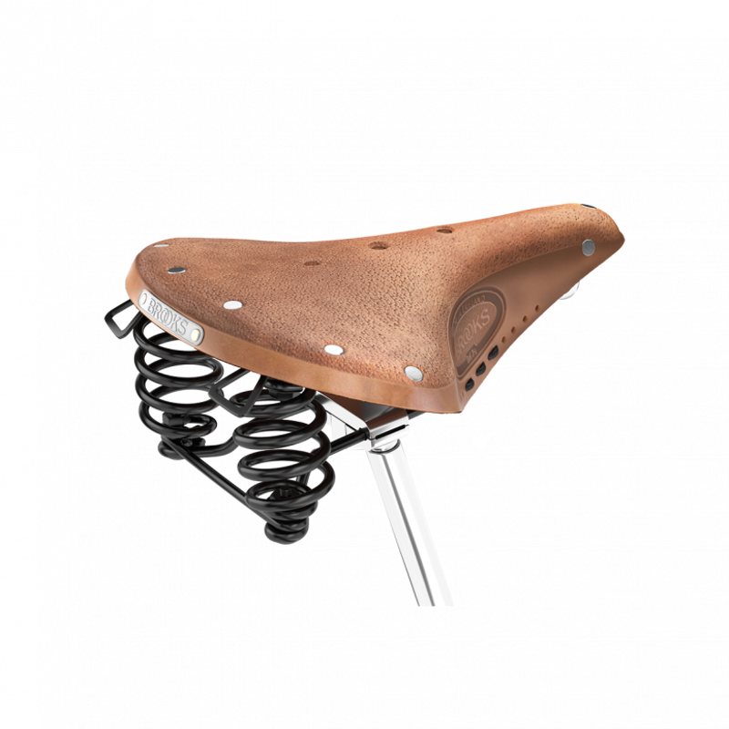 Brooks B67 Softened Short Ladies Saddle in Tan-1