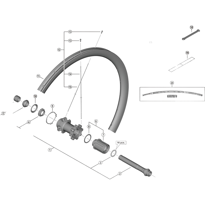 Balfes Bikes Shimano FH-M770 Freehub body washer | Free postage over £30, £10 off first order, price match & 0% finance.