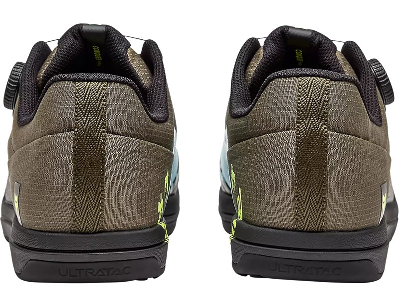 Fox Racing Limited Edition Union BOA Shoes in Green/Blue/Yellow-5