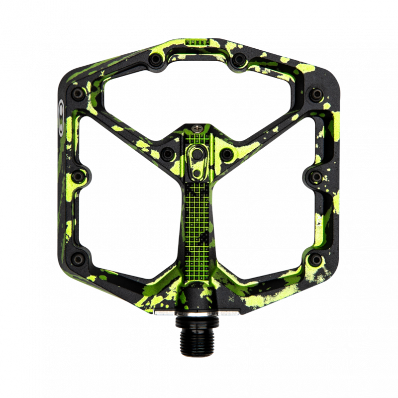 Crankbrothers Stamp 7 Pedals in Black/Lime-1