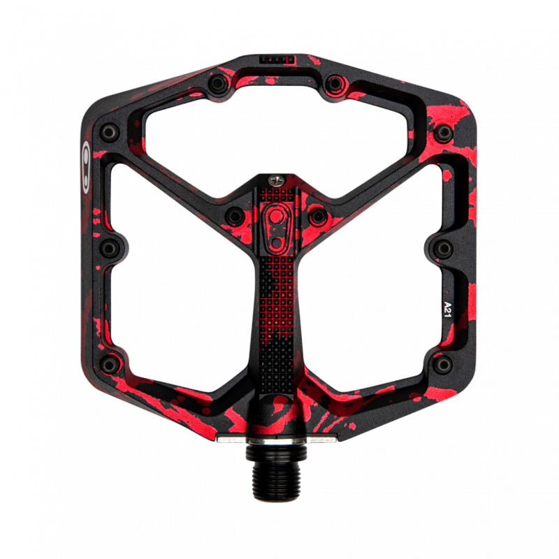 Crankbrothers Stamp 7 Pedals in Black/Red-1