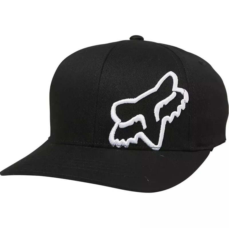 Fox Racing Youth Flex 45 Flexfit Hat in Black/White