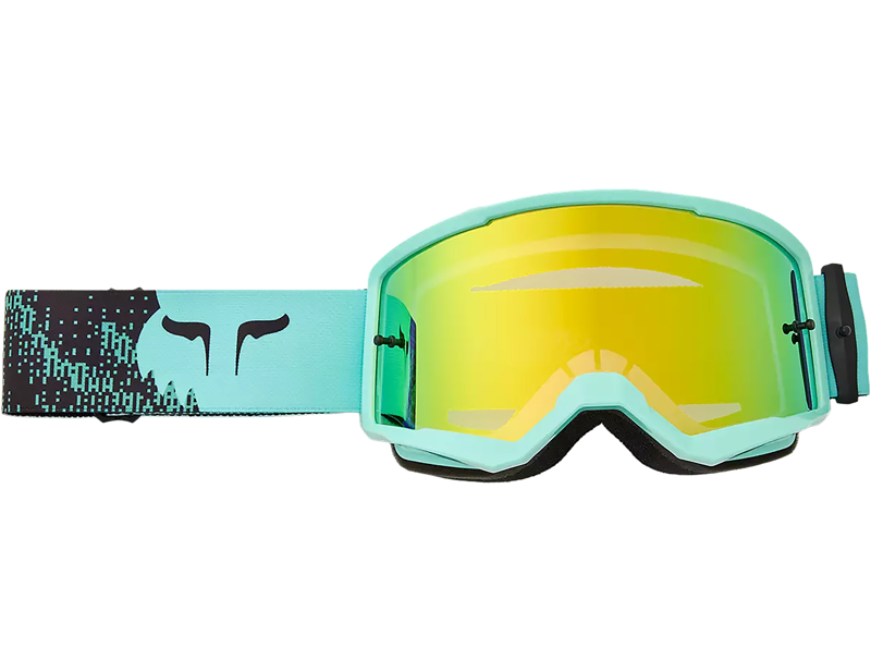 Balfes Bikes Fox Racing Main Kairos Mirrored Lens Goggles in Turquoise | Free postage over £30, £10 off first order, price match & 0% finance.
