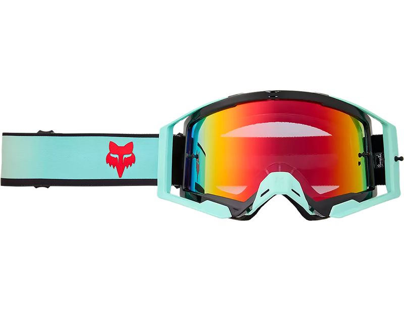 Balfes Bikes Fox Racing Airspace Drip Mirrored Lens Goggles in Turquoise | Free postage over £30, £10 off first order, price match & 0% finance.