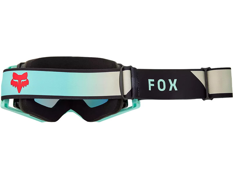 Fox Racing Airspace Drip Mirrored Lens Goggles in Turquoise-1