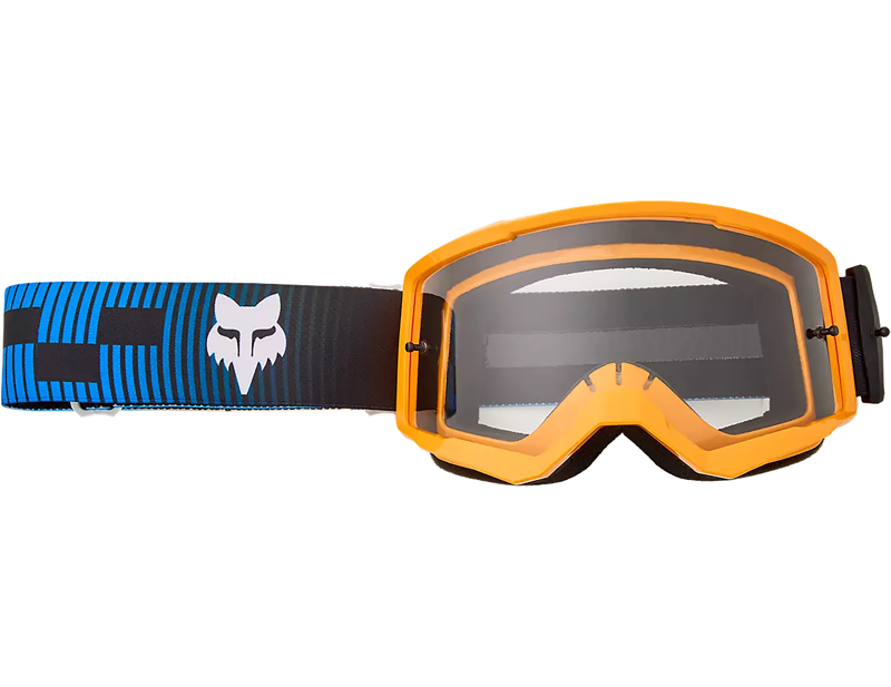 Balfes Bikes Fox Racing Main Collect Goggles in Orange/Blue | Free postage over £30, £10 off first order, price match & 0% finance.
