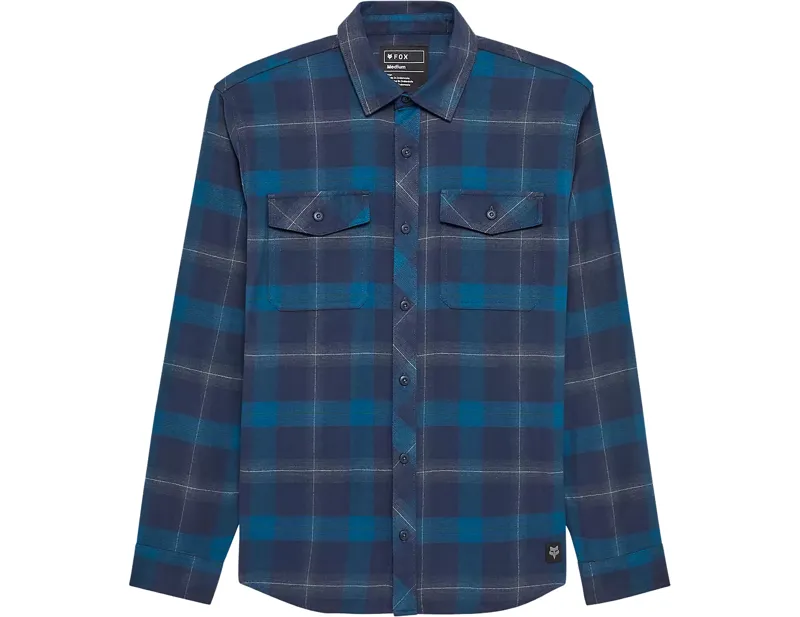 Fox Survivalist Core Flannel Long Sleeve Shirt in Midnight Blue