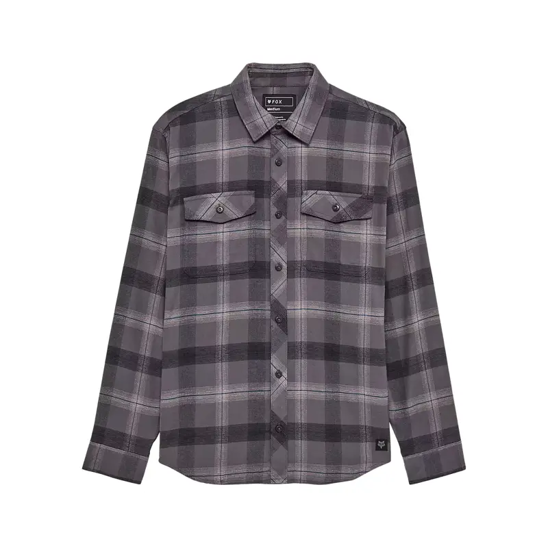 Balfes Bikes Fox Survivalist Core Flannel Long Sleeve Shirt in Dark Shadow Grey | Free postage over £30, £10 off first order, price match & 0% finance.