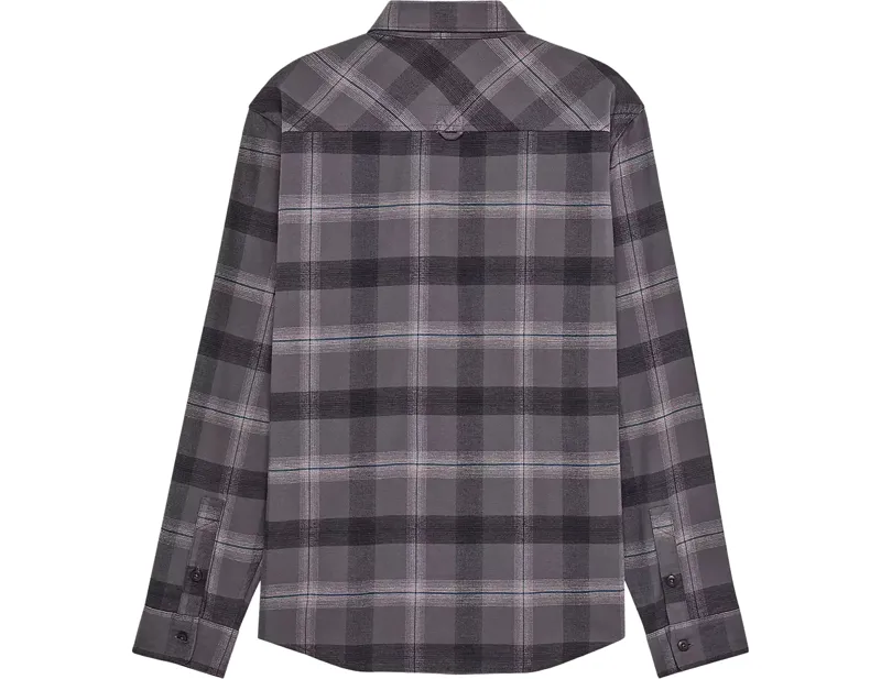 Fox Survivalist Core Flannel Long Sleeve Shirt in Dark Shadow Grey-1