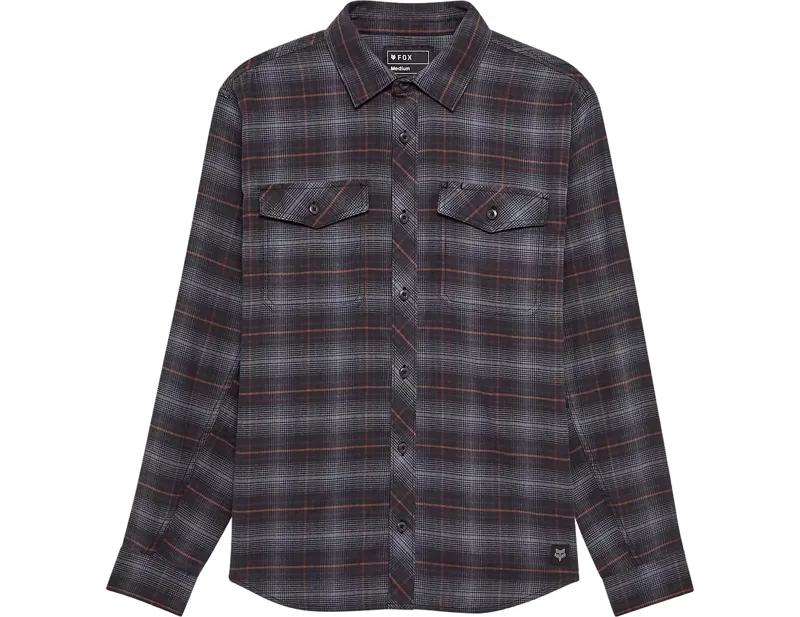 Fox Survivalist Stretch Flannel Long Sleeve Shirt in Black
