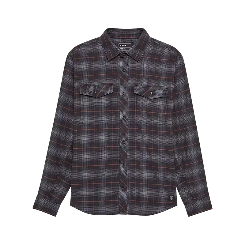 Balfes Bikes Fox Survivalist Stretch Flannel Long Sleeve Shirt in Black | Free postage over £30, £10 off first order, price match & 0% finance.