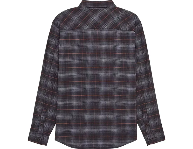 Fox Survivalist Stretch Flannel Long Sleeve Shirt in Black-1