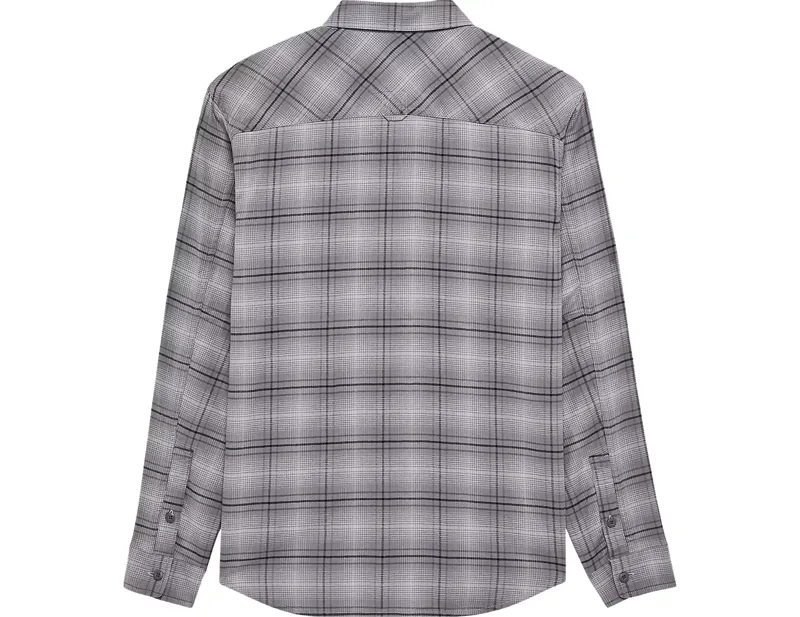 Fox Survivalist Stretch Flannel Long Sleeve Shirt in Light Grey-1