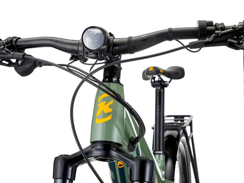 Kona El Kahuna SUV Electric Mountain Bike 2025 in Gloss Landrover Green w/ Matte Black Forest and Indicat-8