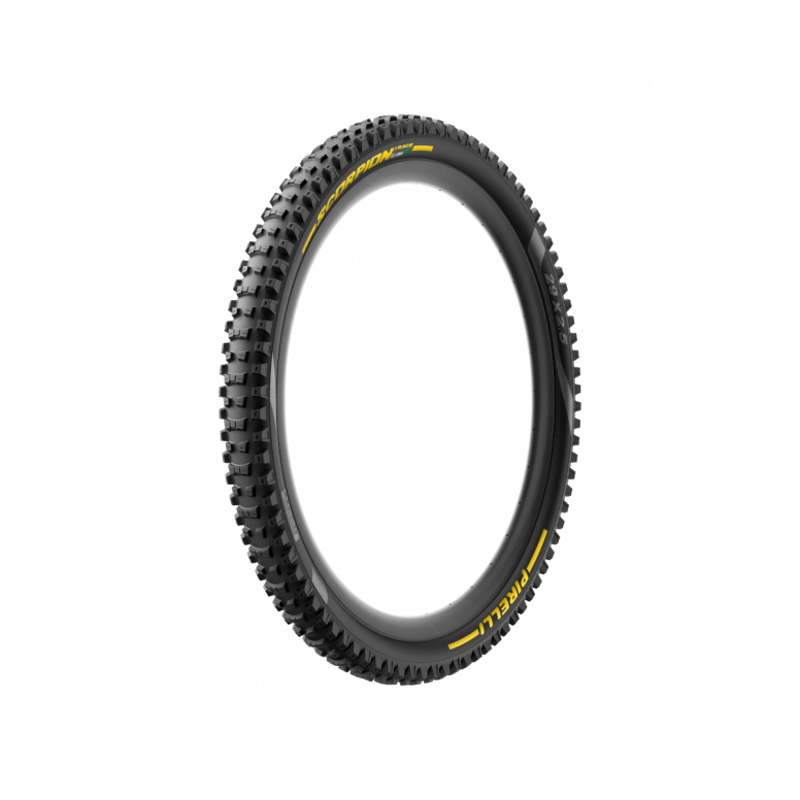 Pirelli Scorpion Race DH T Dualwall+ SmartEVO Yellow 27.5x2.50 Tyre in Black-2