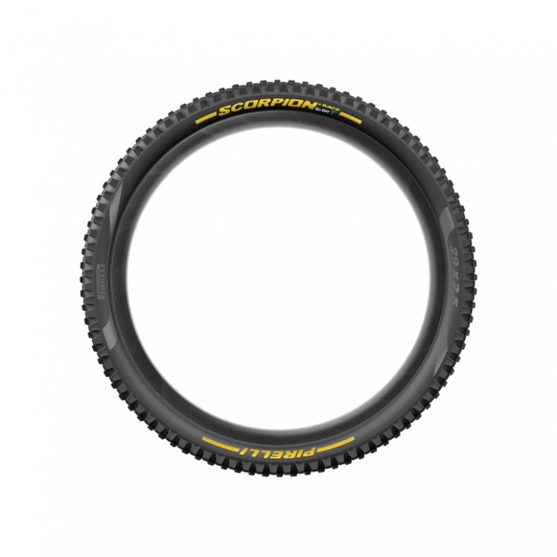 Pirelli Scorpion Race DH T Dualwall+ SmartEVO Yellow 29x2.50 Tyre in Black-1