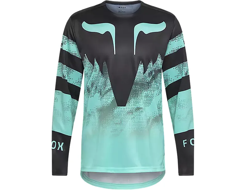 Balfes Bikes Fox Racing Ranger Kairos Long Sleeve Jersey in Turquoise | Free postage over £30, £10 off first order, price match & 0% finance.