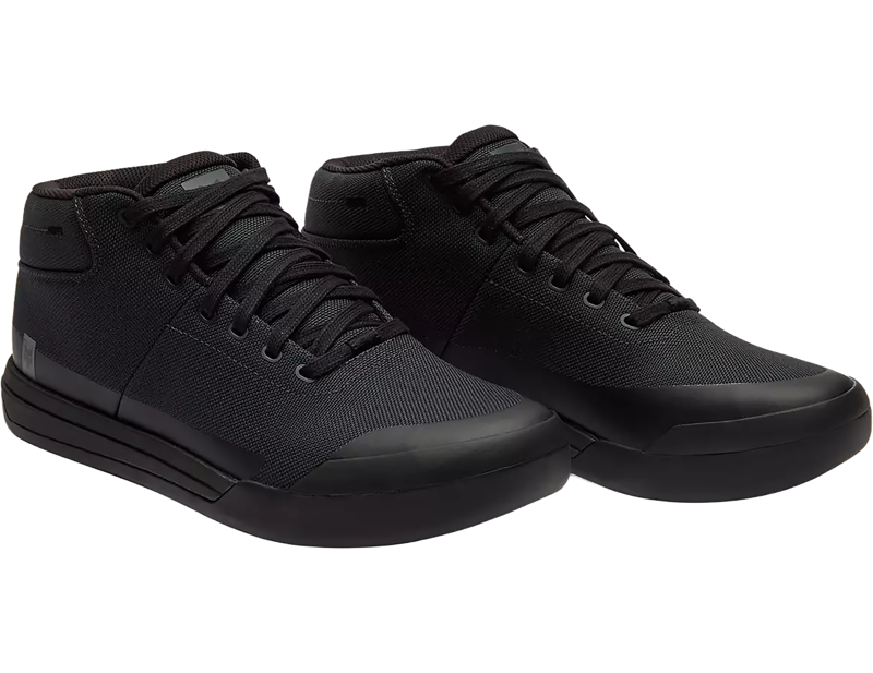 Fox Union Canvas Mid Shoes Black in Black