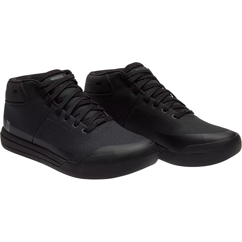 Balfes Bikes Fox Union Canvas Mid Shoes Black in Black | Free postage over £30, £10 off first order, price match & 0% finance.
