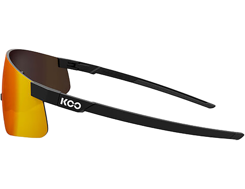 Koo Nova Sunglasses in Black Matt/Red Mirror-2
