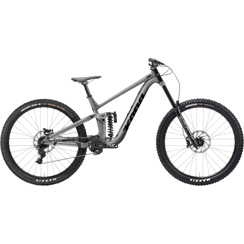 Balfes Bikes Kona Process X Full Suspension Mountain Bike 2026 in Grey | Free postage over £30, £10 off first order, price match & 0% finance.