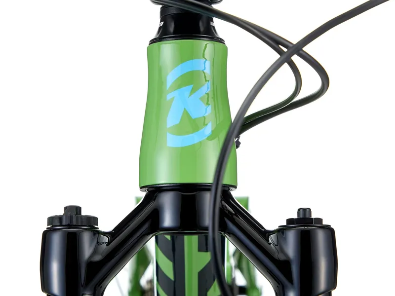 Kona Process 24 inch wheel Kids Bike 2026 in Gloss Kiwi with Charcoal Cyan Decals-5
