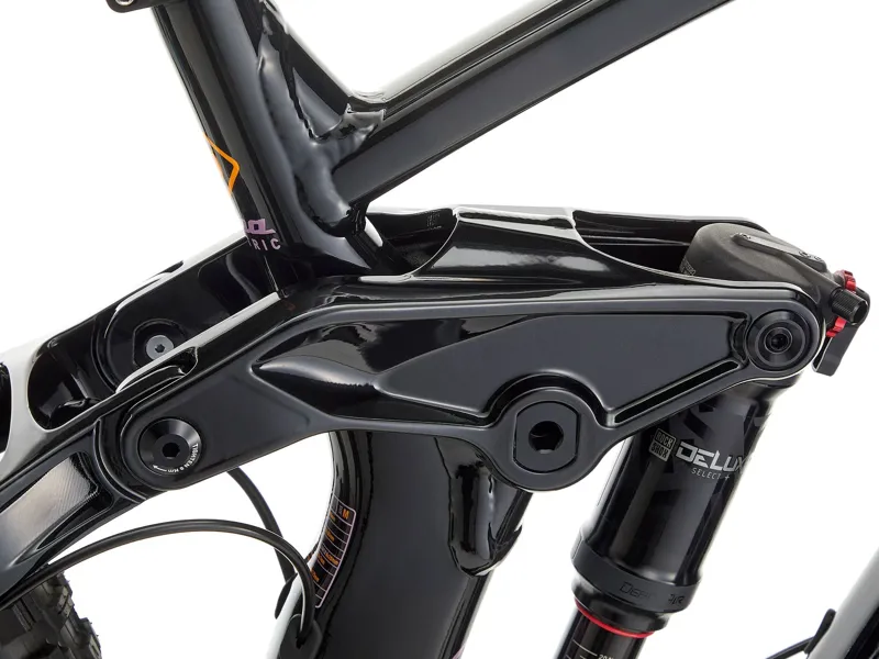 Kona Remote 160 Electric Mountain Bike 2026 in Gloss Black w/ Furnace Fade and Purple Decals-7