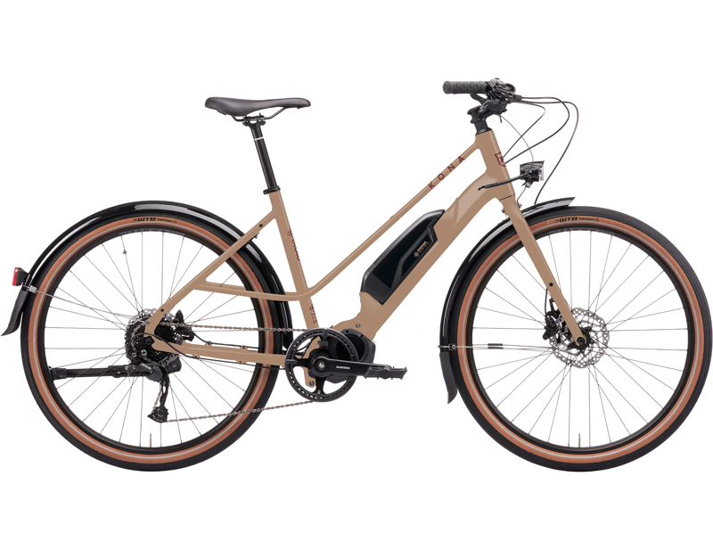 Kona E-Coco Electric Hybrid Bike 2026 in Brown