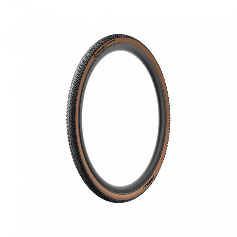 Pair of Pirelli Cinturato Adventure 700x40-50c Tyres in Tan with Silca Ultimate Tubeless Sealant 8oz Bund-1