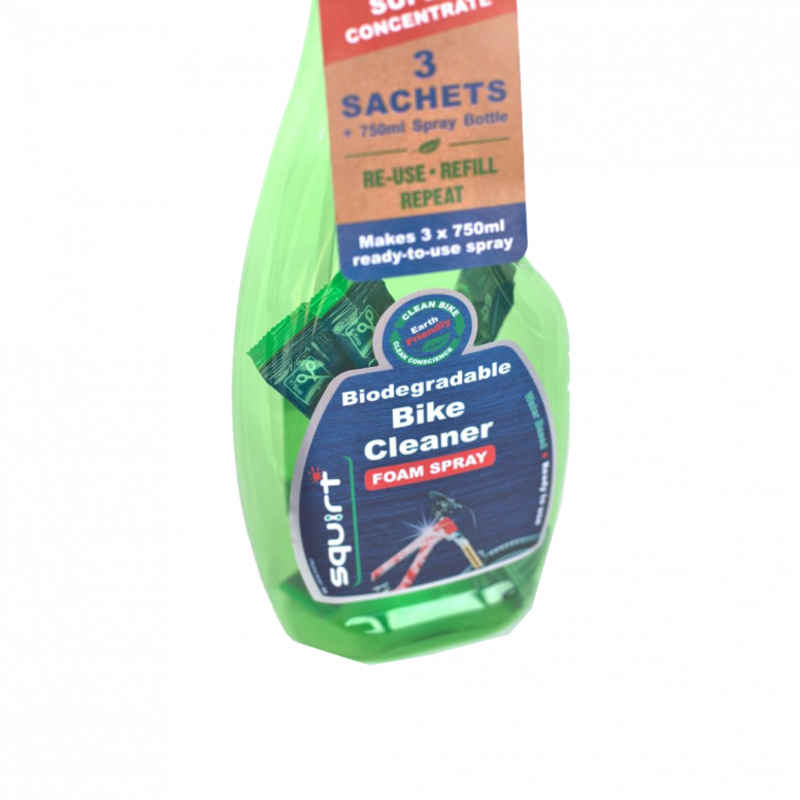 Squirt Bike Cleaner Spray With 3x Sachet 750ml-1