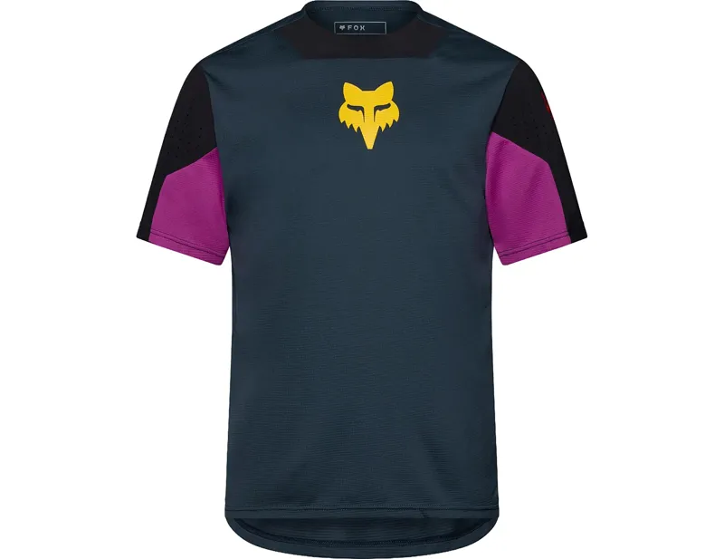 Fox Defend Creation Short Sleeve Jersey in Galaxy Blue