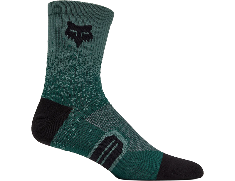 Fox Racing 6in Ranger Sock Fade in Ivy Green