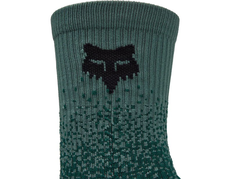 Fox Racing 6in Ranger Sock Fade in Ivy Green-2