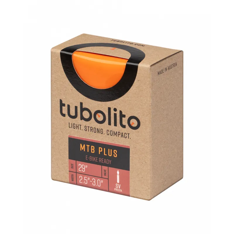 Tubolito Tubo MTB Plus Presta Inner Tube in Neon Orange 29x2.50-3.00