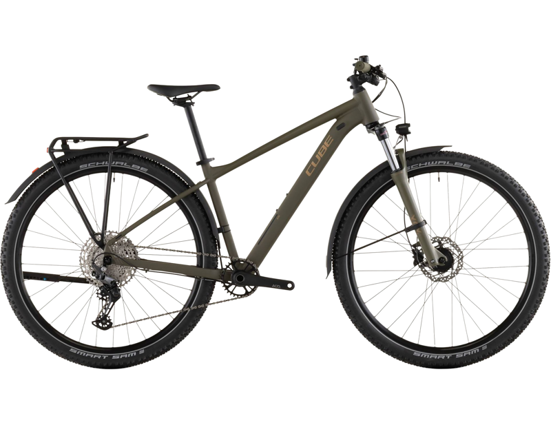 Cube Aim SLX FE Hardtail Mountain Bike 2026 in Dustyolive/Gold